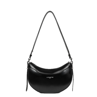 Suave Ace cuir Sac demi lune Noir LANCASTER