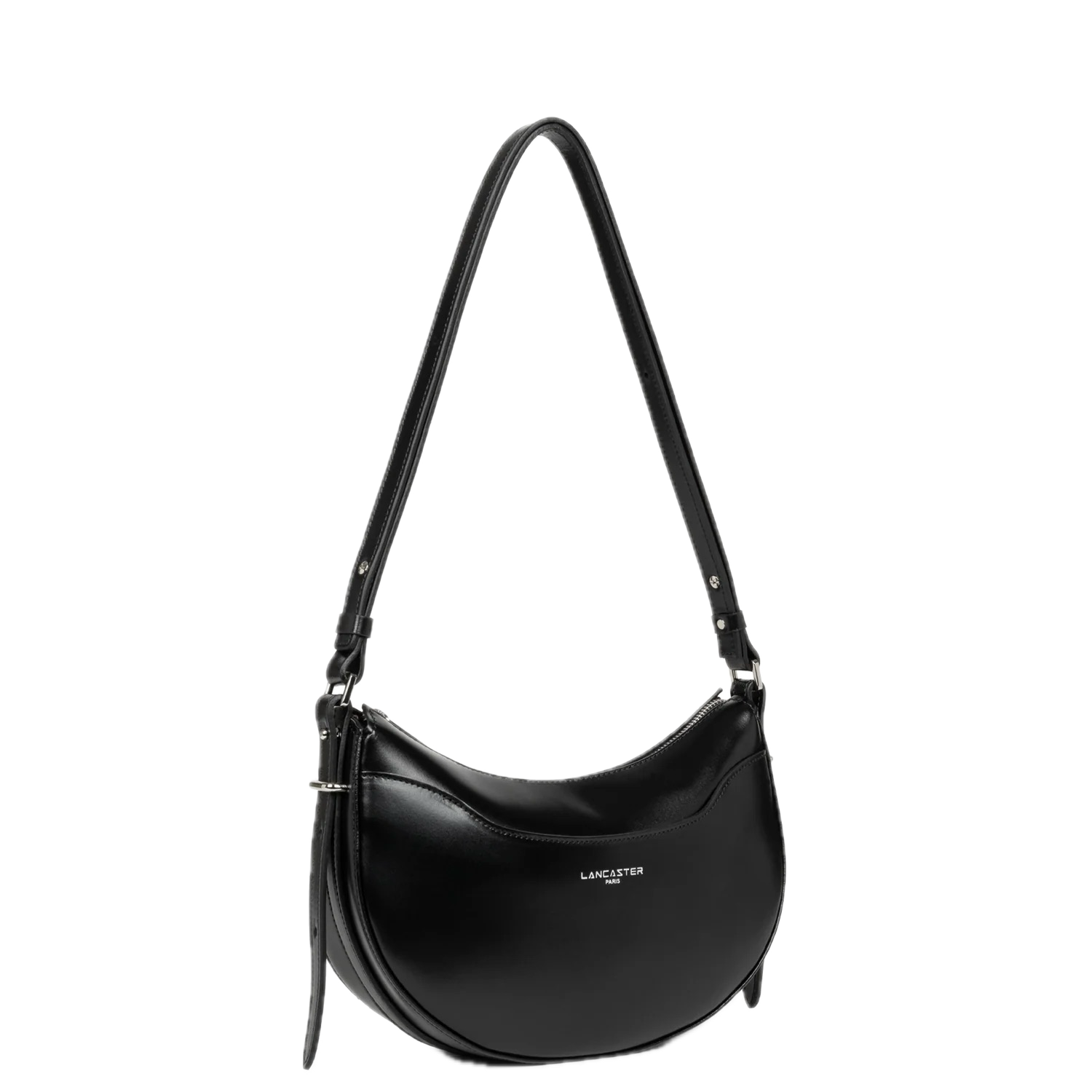 Suave Ace cuir Sac demi lune Noir LANCASTER