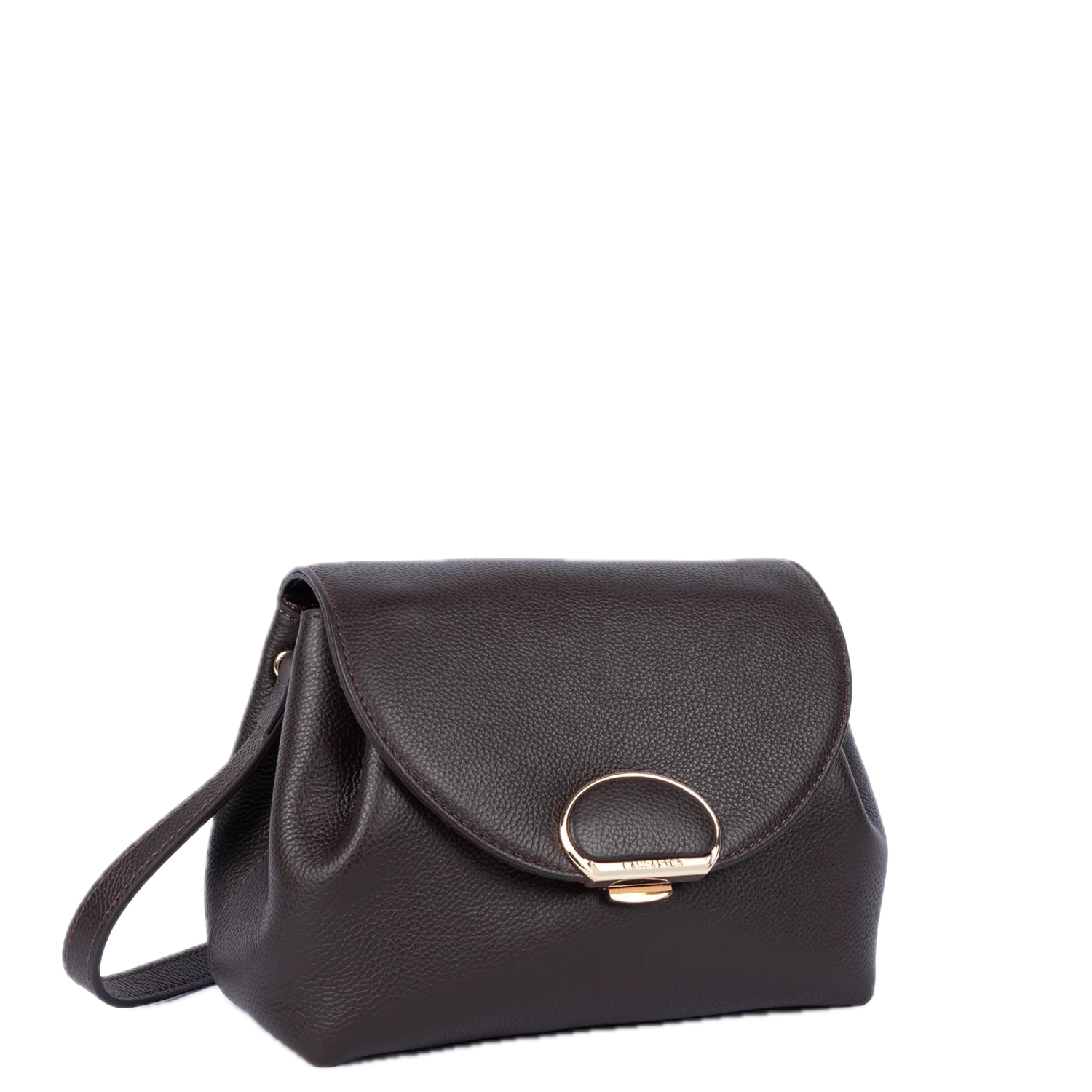 Milano Pia Petit sac trotteur cuir Marron foncé LANCASTER