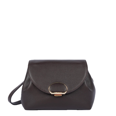 Milano Pia Petit sac trotteur cuir Marron foncé LANCASTER Milano Pia Petit sac trotteur cuir Marron foncé LANCASTER