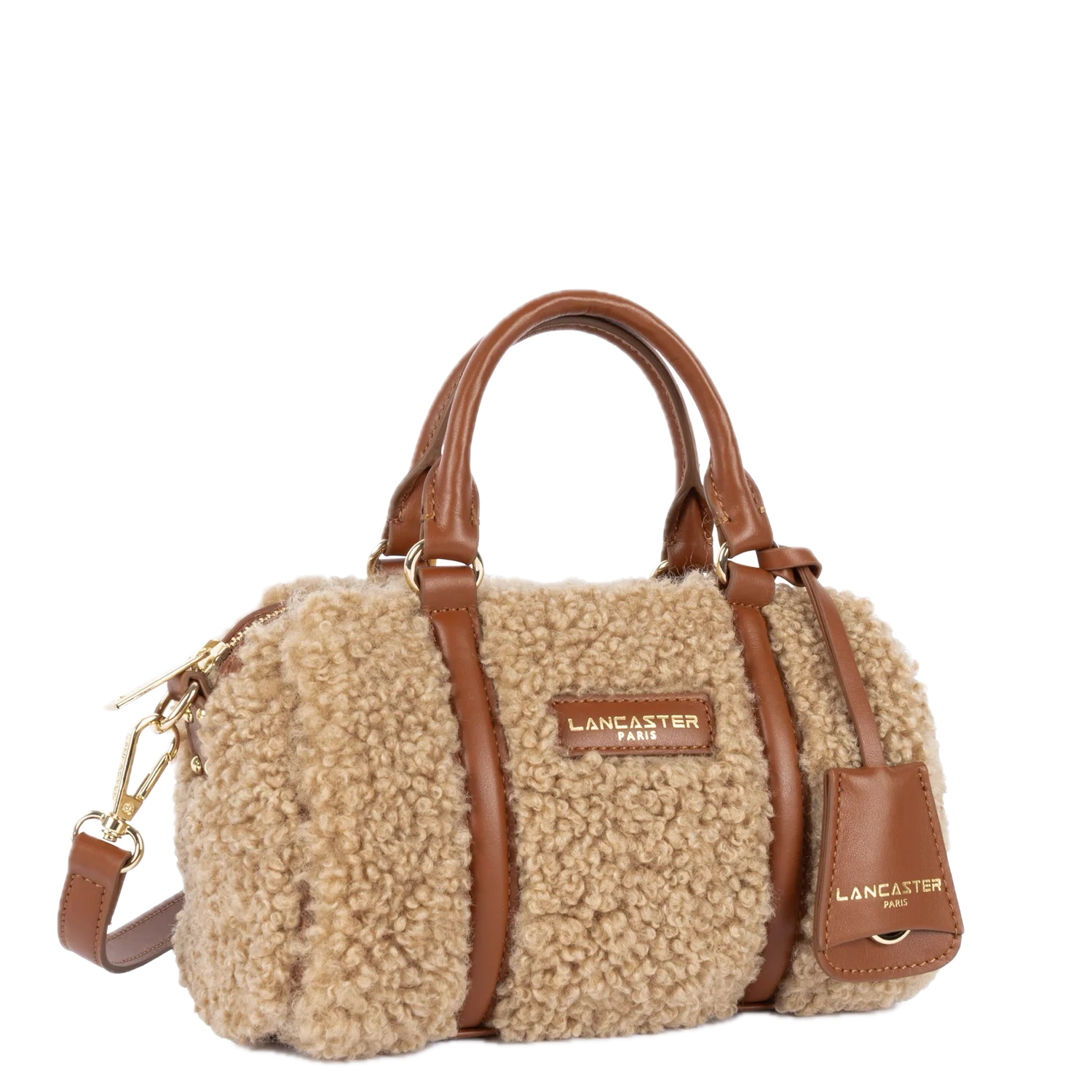 Petit sac polochon MOUMOUTE cognac LANCASTER