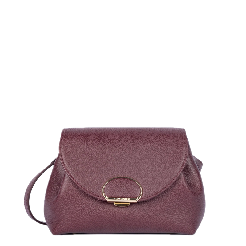 Milano Pia Petit sac trotteur cuir Bordeaux LANCASTER