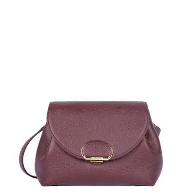 Milano Pia Petit sac trotteur cuir Bordeaux LANCASTER Milano Pia Petit sac trotteur cuir Bordeaux LANCASTER