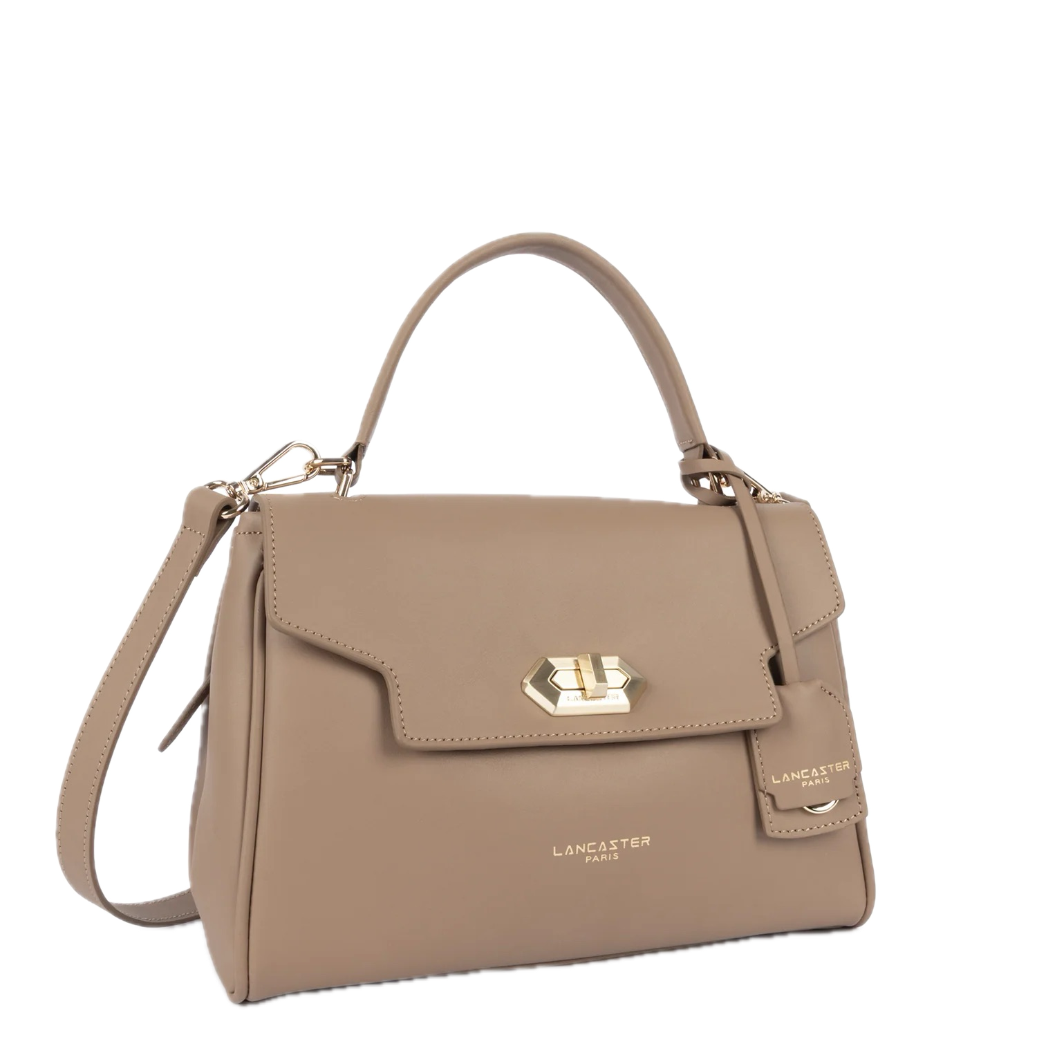 Sac à main DONNA GRACE cuir praline LANCASTER