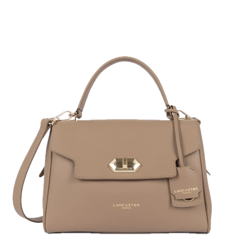 Sac à main DONNA GRACE cuir praline LANCASTER