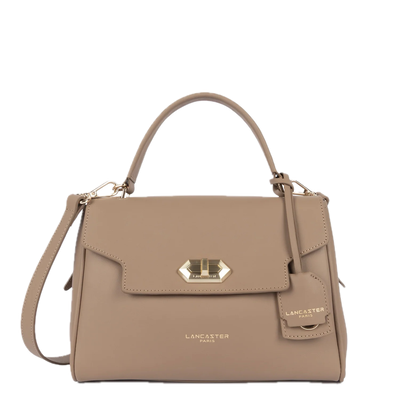 Sac à main DONNA GRACE cuir praline LANCASTER Sac à main DONNA GRACE cuir praline LANCASTER
