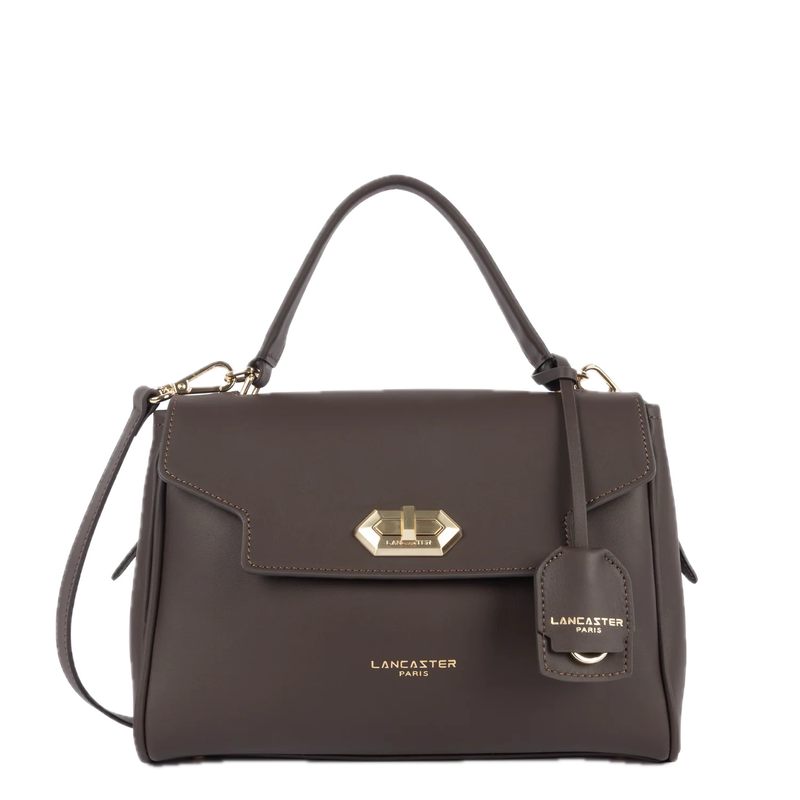 Sac à main DONNA GRACE cuir Marron foncé LANCASTER