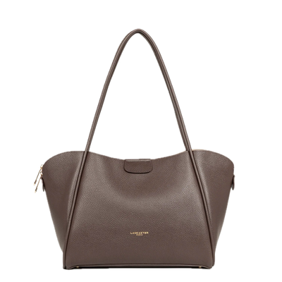 Sac cabas épaule Ida Double Marron LANCASTER Sac cabas épaule Ida Double Marron LANCASTER
