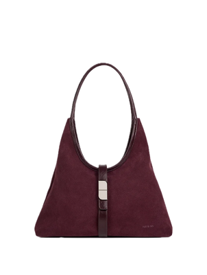 Sacs porté épaule Roméo Aubergine - Cuir suédé NAT&NIN Sacs porté épaule Roméo Aubergine - Cuir suédé NAT&NIN