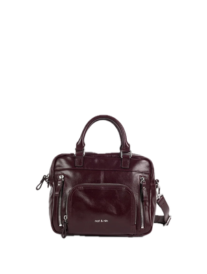 Sacs à main / travers Mini Macy Aubergine - Cuir glacé craquelé Nat&Nin Sacs à main / travers Mini Macy Aubergine - Cuir glacé craquelé Nat&Nin