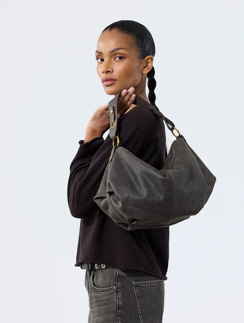 Sacs porté épaule / travers Hera Vintage marron - Cuir lisse NAT&NIN