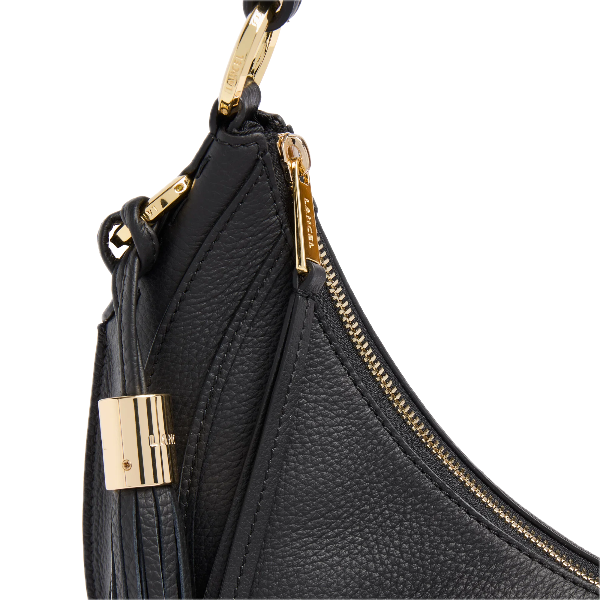 SAC HOBO ZIPPE M Noir HOBOHEME DE LANCEL