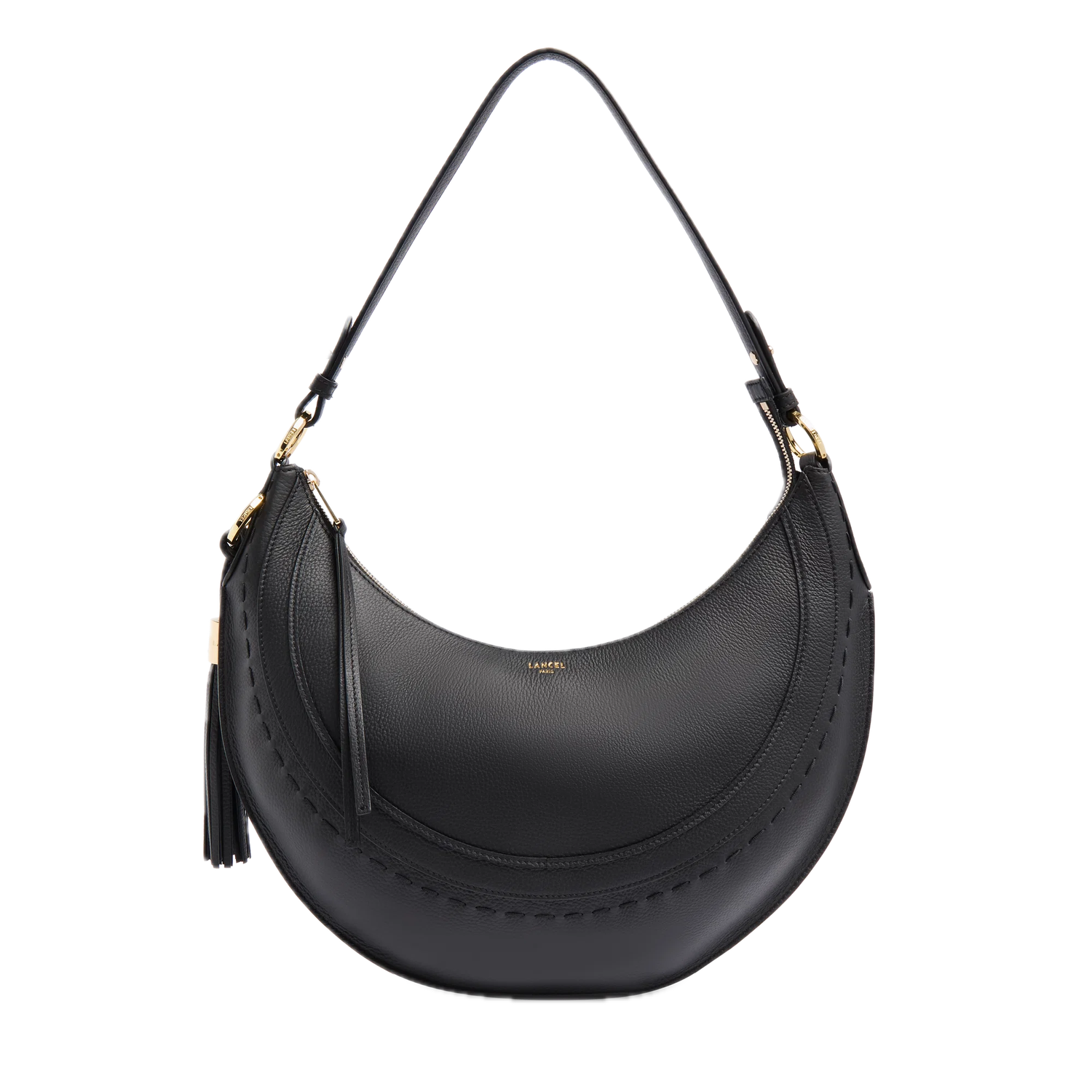 SAC HOBO ZIPPE M Noir HOBOHEME DE LANCEL