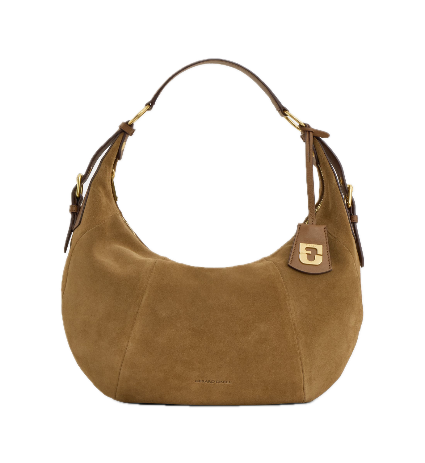 Sac demin lune en cuir velours Acacia LUNA GERARD DAREL