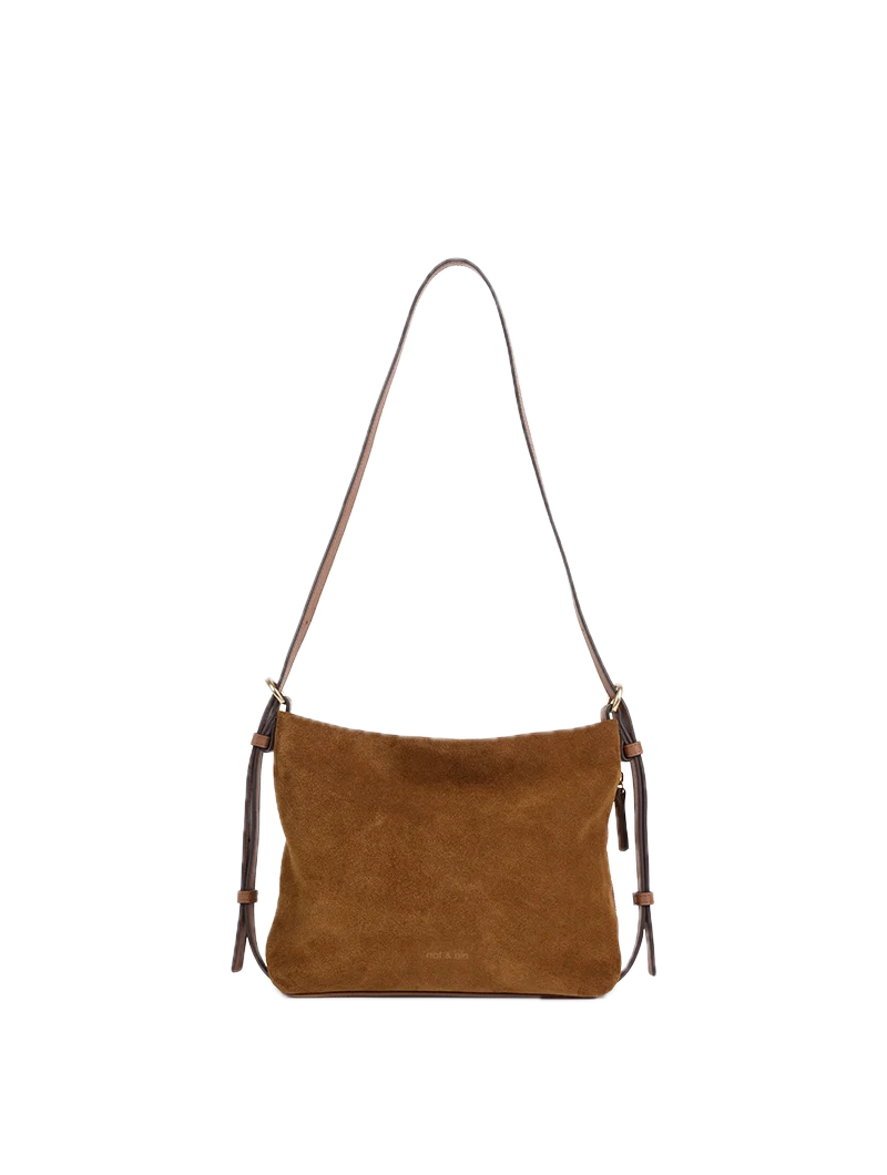 Sac porté épaule/ travers Mini - Moreen Epice - Cuir suédé NAT&NIN