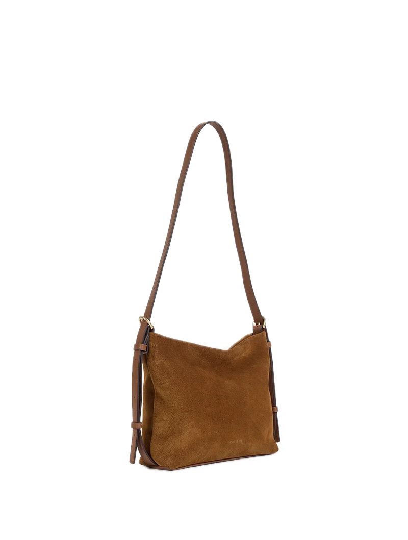 Sac porté épaule/ travers Mini - Moreen Epice - Cuir suédé NAT&NIN
