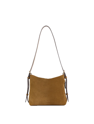 Sac porté épaule/ travers Mini - Moreen Tabac - Cuir suédé NAT&NIN