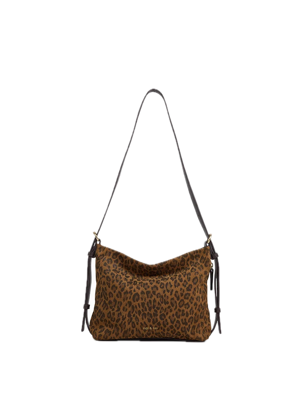 Sac porté épaule/ travers Mini - Moreen Léopard - Cuir suédé NAT&NIN Sac porté épaule/ travers Mini - Moreen Léopard - Cuir suédé NAT&NIN