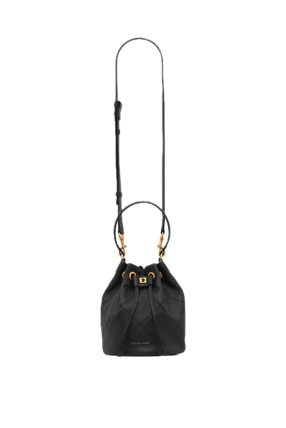 Sac en cuir matelassé – NAOMI Noir GERARD DAREL Sac en cuir matelassé – NAOMI Noir GERARD DAREL