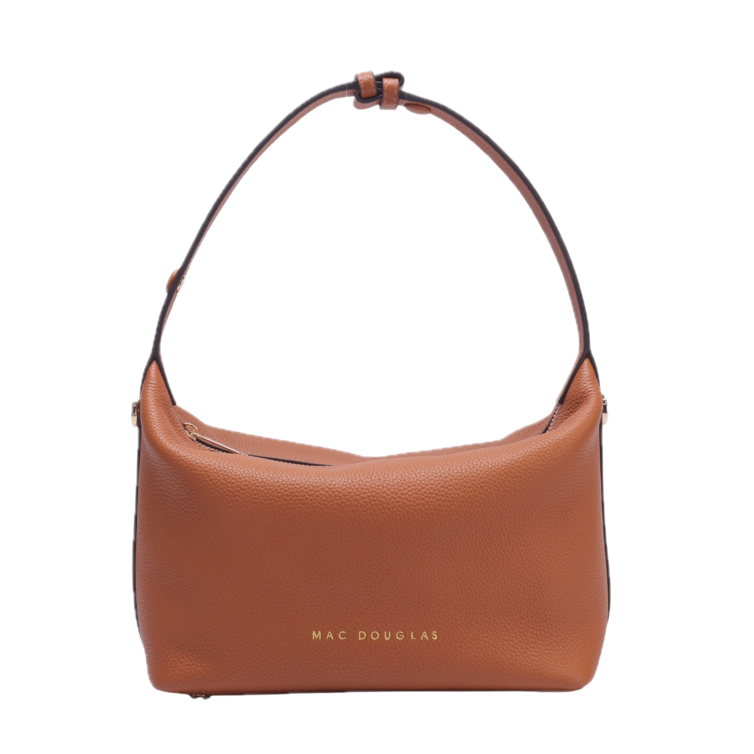Sac à main cuir Gloria ALBA Châtain MAC DOUGLAS