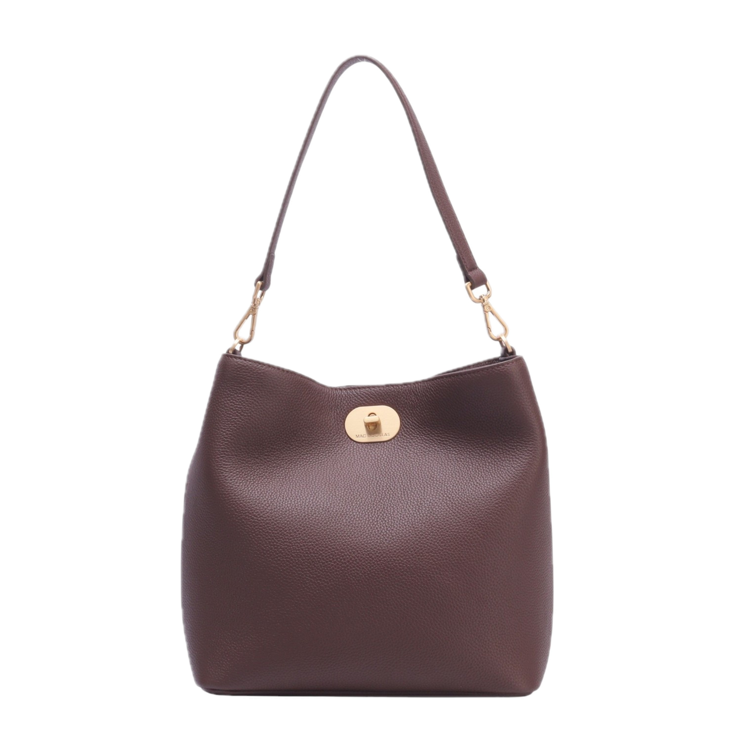 Couronne RHODES sac porté épaule cuir  Chocolat MAC DOUGLAS