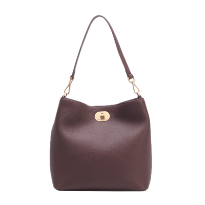 Couronne RHODES sac porté épaule cuir  Chocolat MAC DOUGLAS