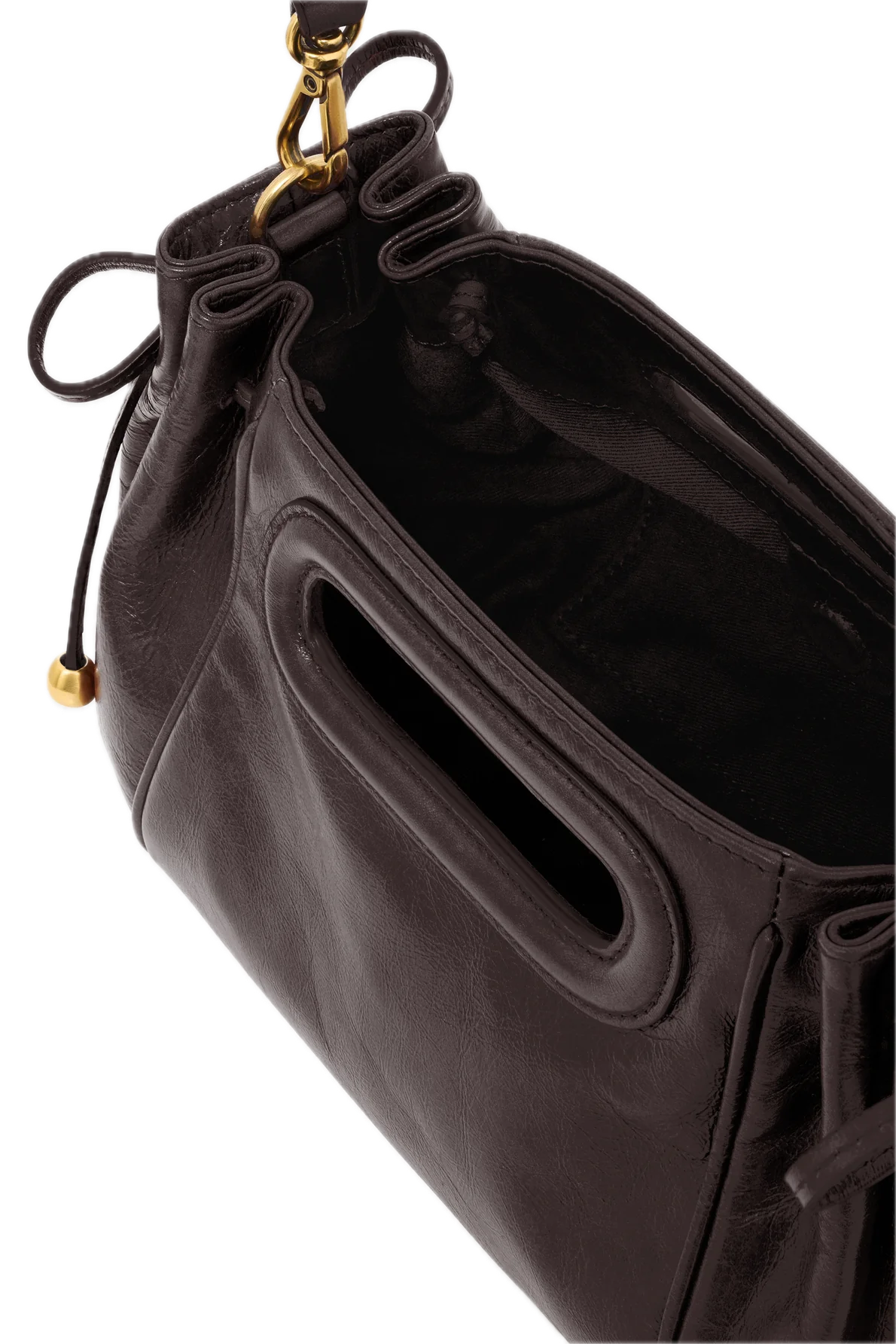 Sac à main en cuir effet froissé - MINI DANY Marron Gerard Darel