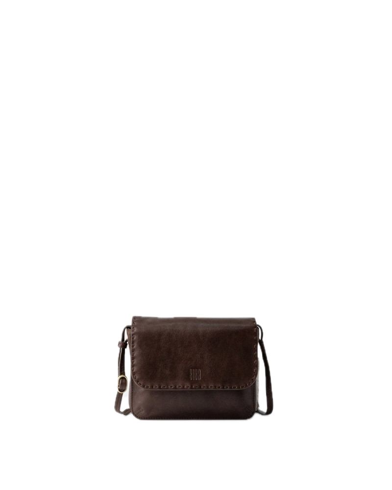Sac bandoulière cuir BIBA Hatch chocolat