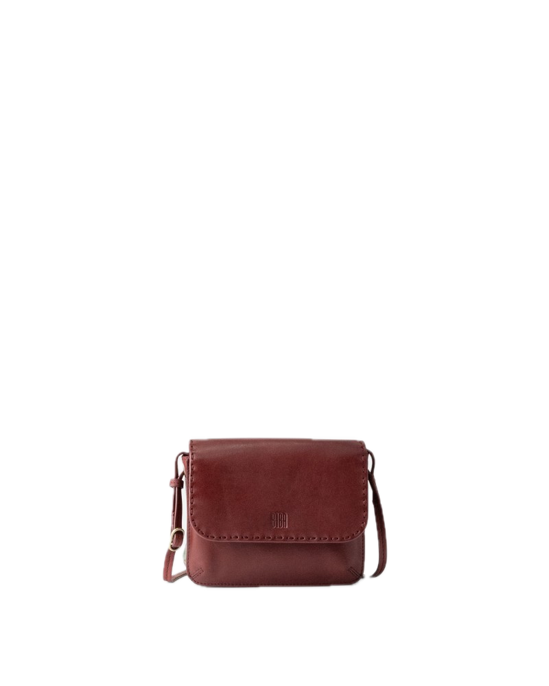 Sac bandoulière cuir BIBA Hatch Burgundy Sac bandoulière cuir BIBA Hatch Burgundy
