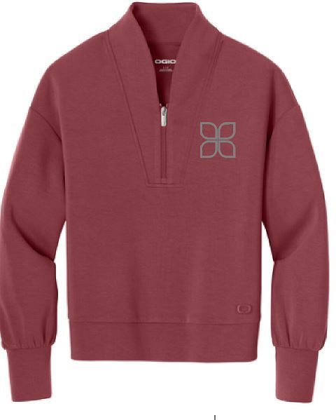 LADIES OGIO TRANSCEND 1/4 ZIP