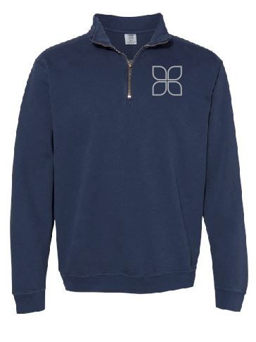 COMFORT COLORS 1/4 ZIP-NAVY