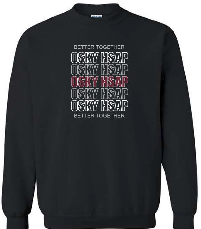 GILDAN CREW FLEECE- BETTER TOGETHER