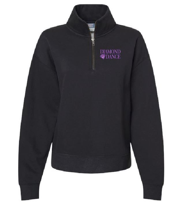 WOMEN'S SUEDED FLEECE 1/4 ZIP