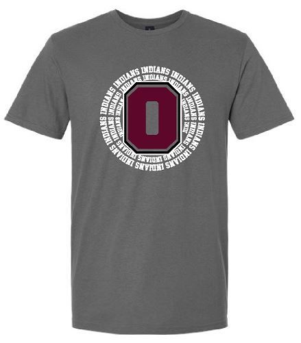 GILDAN SOFTSTYLE INDIANS LOGO