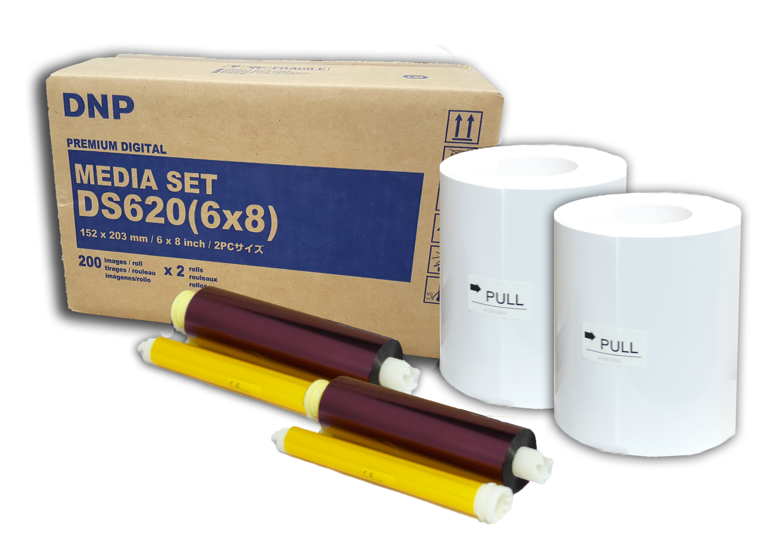 Papel Y Cinta De Impresión Fotográfica, Marca DNP, Modelo DS 620 6x8 Pulgadas.