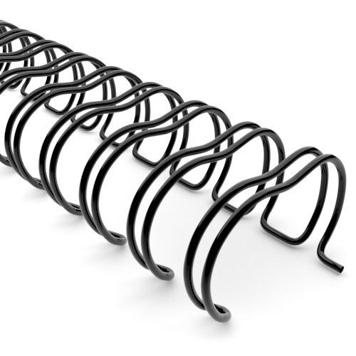 Arillo Metalico 3:1 , 7/16, Color Negro Paquete 100 Unidades 32 Aros