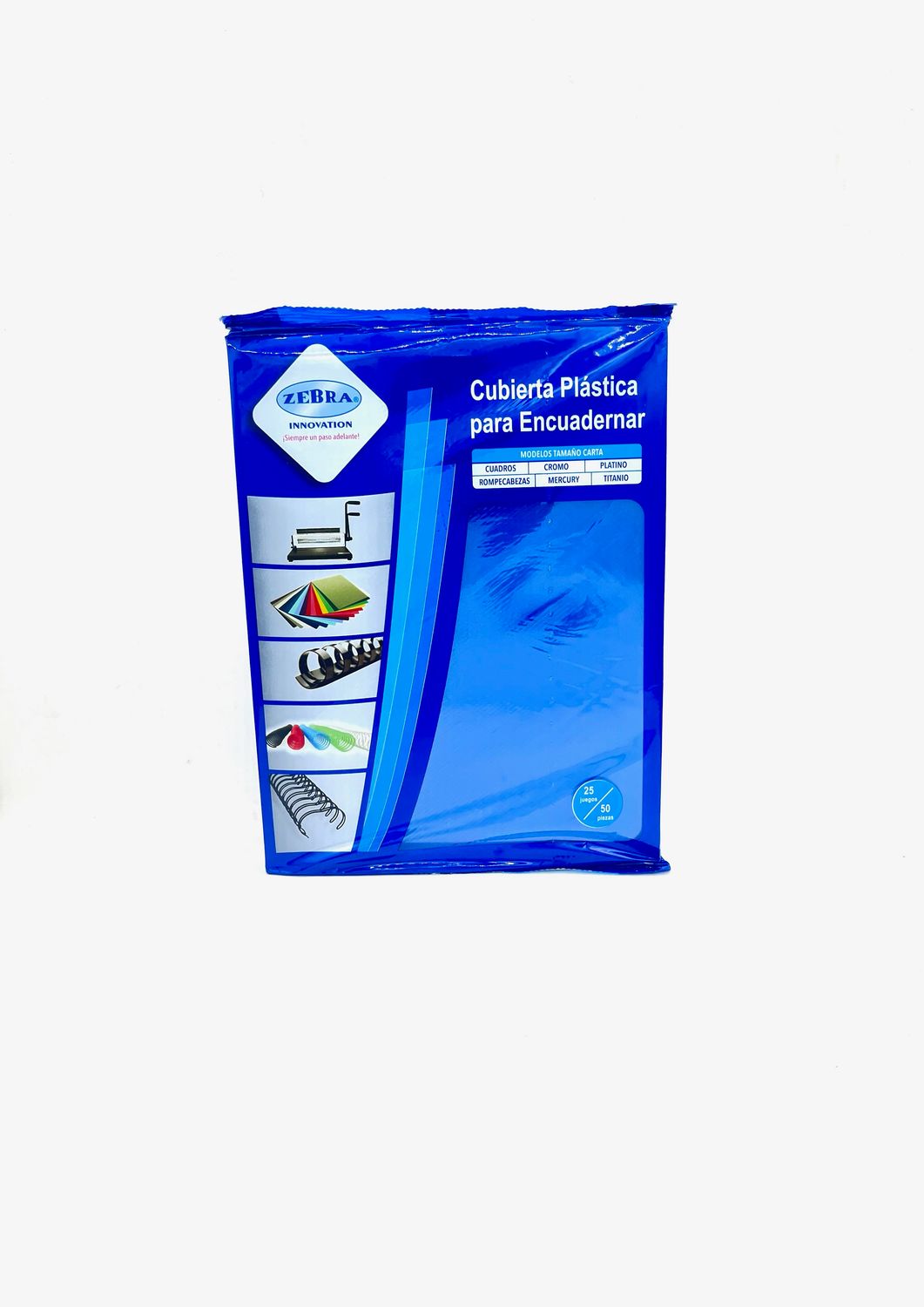 Cubierta Lisa Color Azul Tamaño Carta, Paquete 25 Juegos