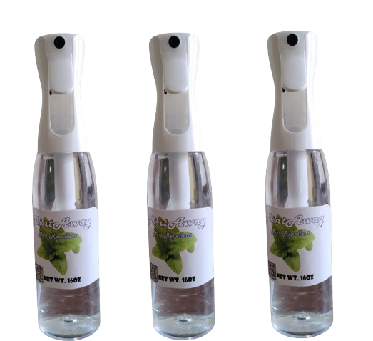 Buy 2, Get 1 Free! MintAway 22oz Organic Insect Repellent  Free Shipping!! (Only 22.99 each!)