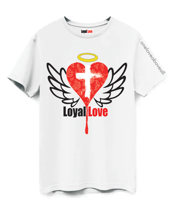 SACRIFICIAL HEART OF JESUS T-SHIRT Romans 6:3 For the wages of sin is death, but the free gift of God is eternal life in Christ Jesus our Lord.
