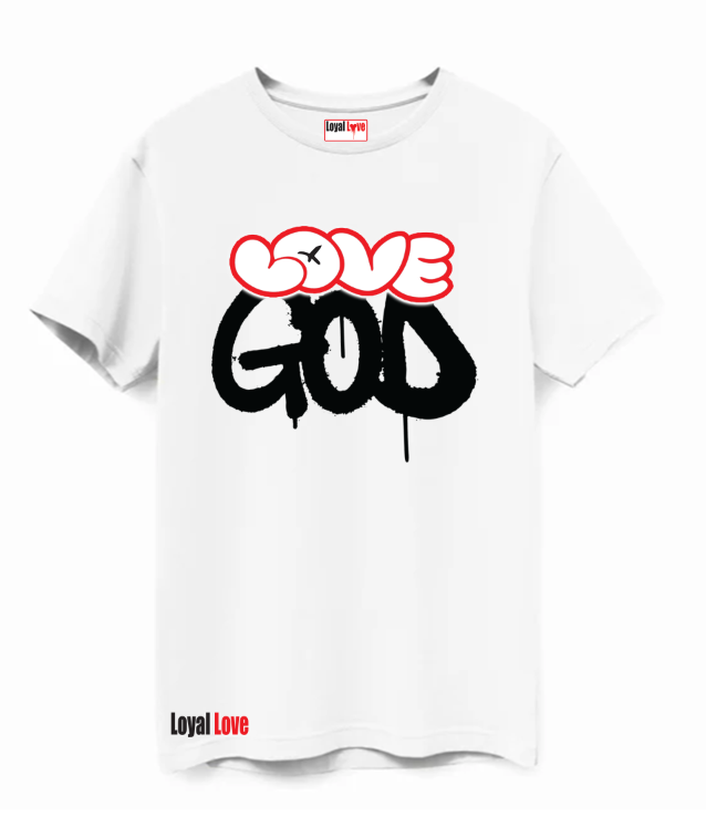 LOVE GOD T-SHIRT   Matthew 22:37–40  And he said to him, “You shall love the Lord your God with all your heart and with all your soul and with all your mind.