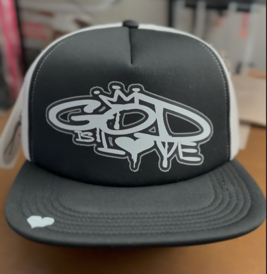 God is Love Snap-back Cap  WE ARE TO BE SOLDIERS OF FAITH, SPREADING GOD&#39;S LOVE EVERYWHERE WE GO.