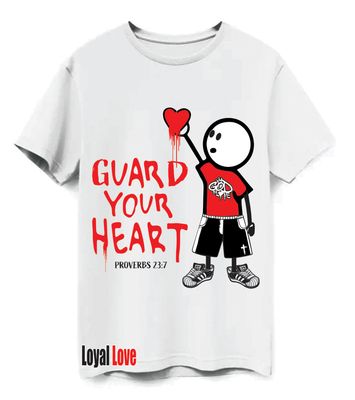 GUARD YOUR HEART T-SHIRT  Proverbs 4:23 "Above all else, guard your heart, for everything you do flows from it"