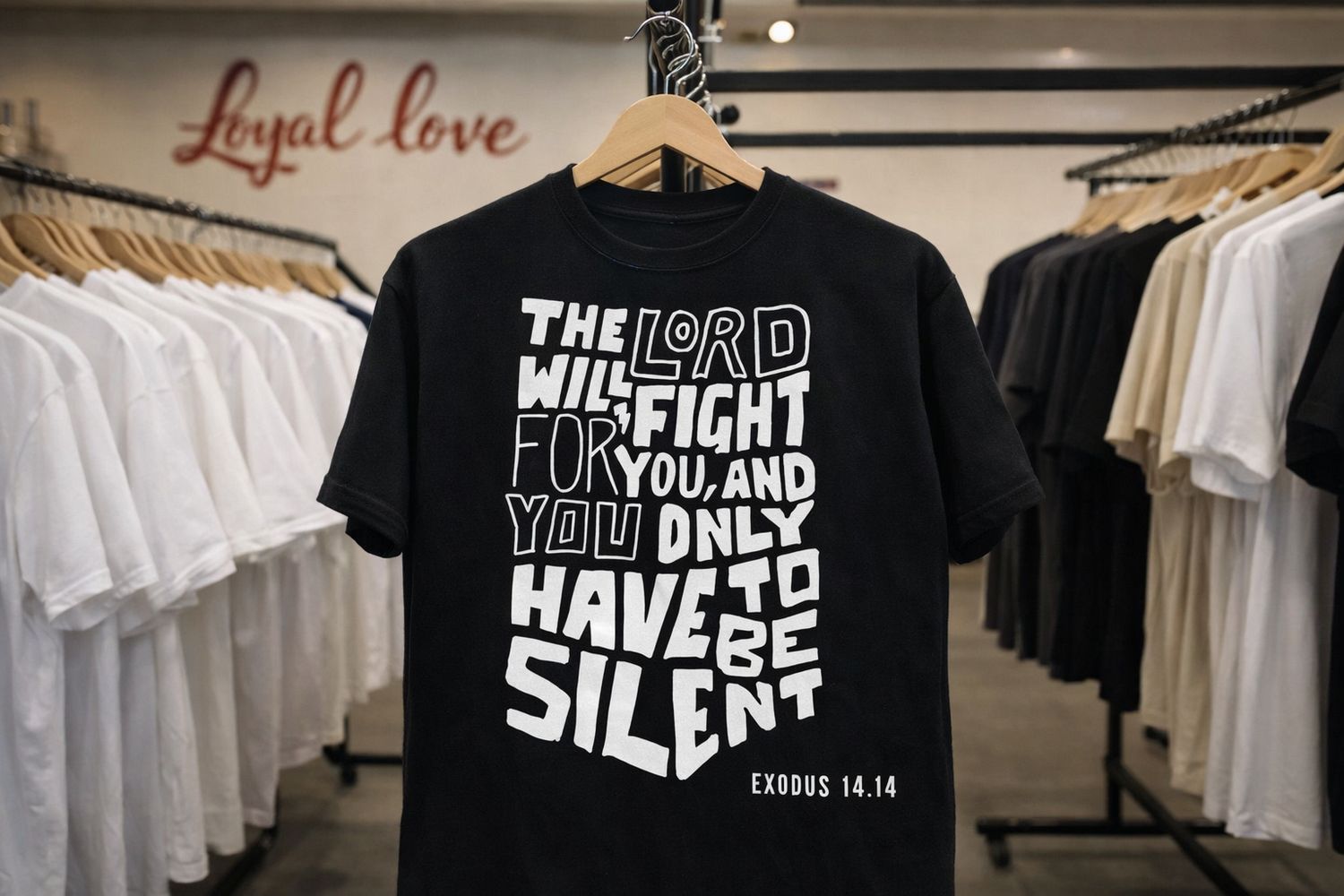 Exodus 14:14 "The LORD will fight for you; you need only to be silent"