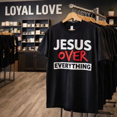 Jesus over everything.  Matthew 6:33, which says: "But seek first his kingdom and his righteousness, and all these things will be given to you as well"