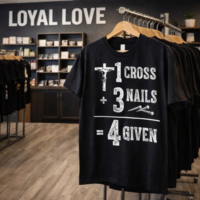 1 Cross + 3 Nails = Forgiving Ephesians 1:7  "In him we have redemption through his blood, the forgiveness of sins, in accordance with the riches of God's grace."