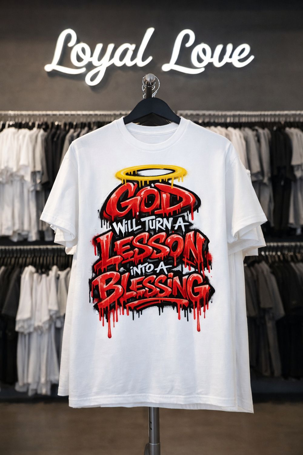 God will turn a lesson into a blessing t-shirt