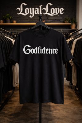Godfidence t-shirt Do not put your trust in man, over God.