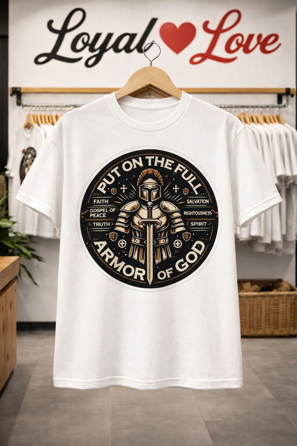 The Armor of God, described in Ephesians 6:10-18, spiritual tools enabling believers to stand firm against evil.