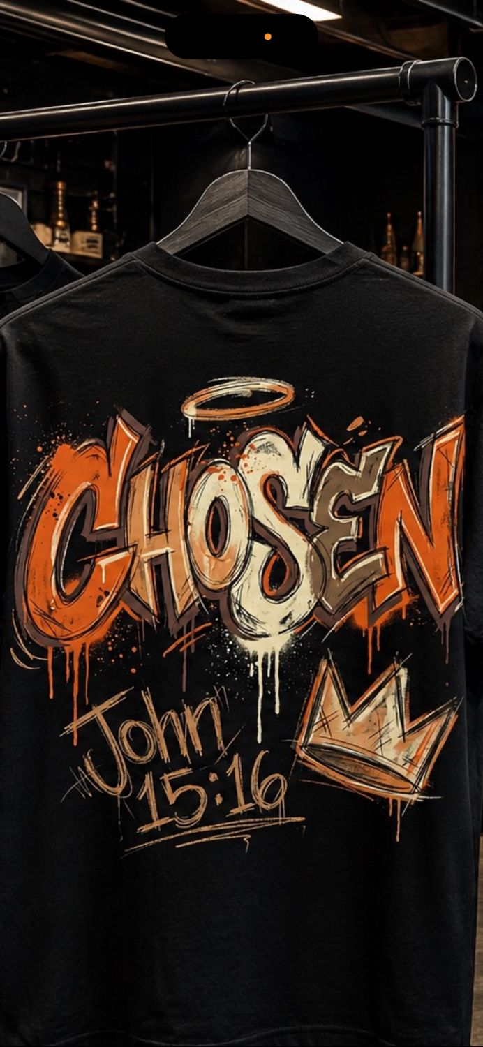 Chosen  "You did not choose me, but I chose you and appointed you so that you might go and bear fruit—fruit that will last—and so that whatever you ask in my name the Father will give you."