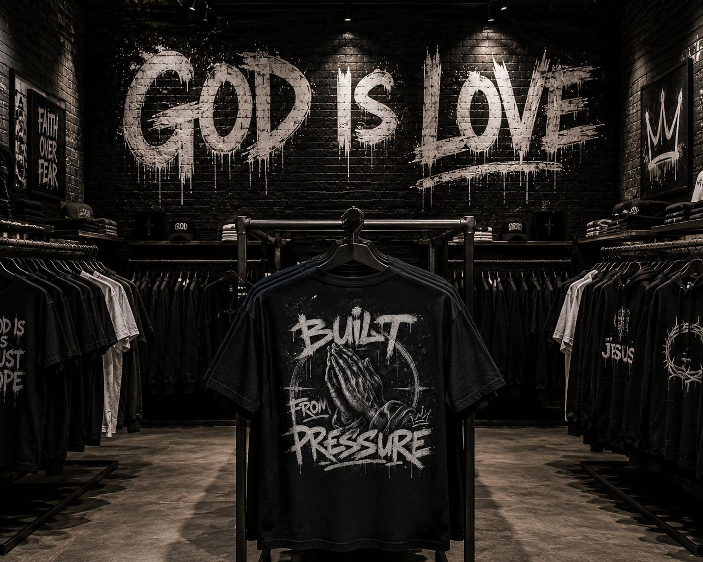 Built from pressure, just like a diamond, we become pure, through our trials and tribulation, learning to rely on God's strength, not our own.